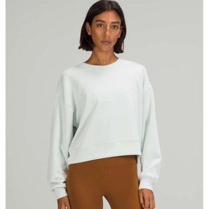 Lululemon Perfectly Oversized Cropped Crew *Softstreme Ocean Air